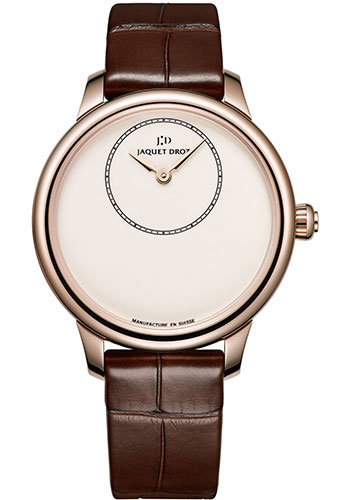 Jaquet Droz Petite Heure Minute 35mm Ivory Enamel Watch
