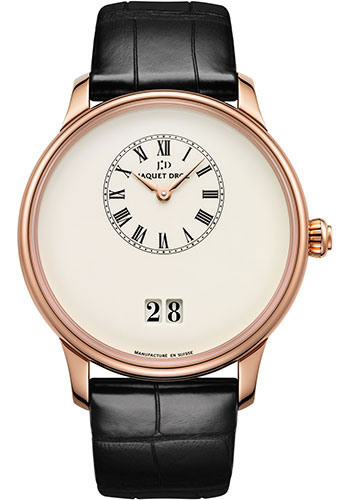 Jaquet Droz Grande Date Ivory Enamel Watch