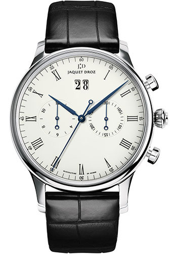 Jaquet Droz Chrono Grande Date Ivory Enamel Watch