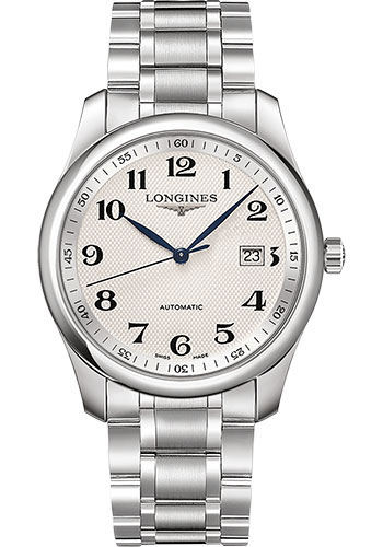 Longines Master Collection Watch - 40 mm Steel Case - Silver Barleycorn Arabic Dial - Bracelet