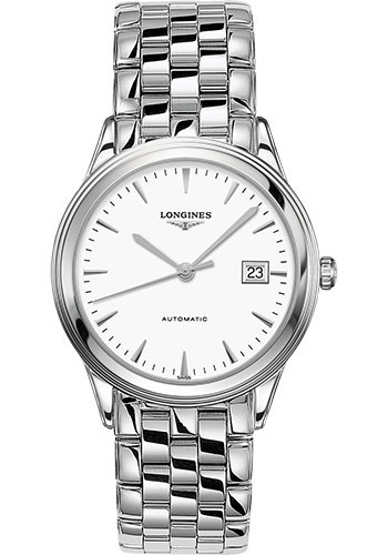 Longines Flagship Watch - 38.5 mm Steel Case - White Dial - Bracelet