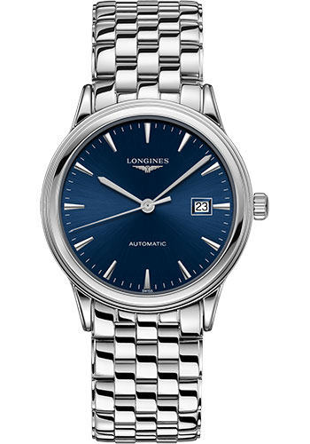 Longines Flagship Watch - 40 mm Steel Case - Blue Dial - Bracelet