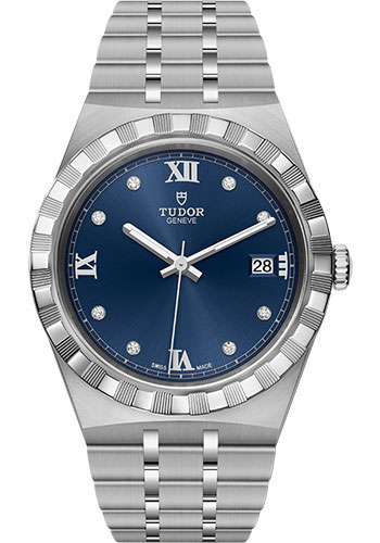 Tudor Tudor Royal Watch - 38mm Steel Case - Blue Diamond Dial - Bracelet
