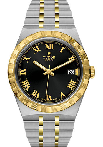 Tudor Tudor Royal Watch - 38mm Steel and Gold Case - Black Dial - Bracelet
