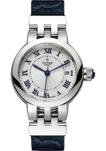 Tudor Clair De Rose Watch - 26mm - Blue Fabric Strap