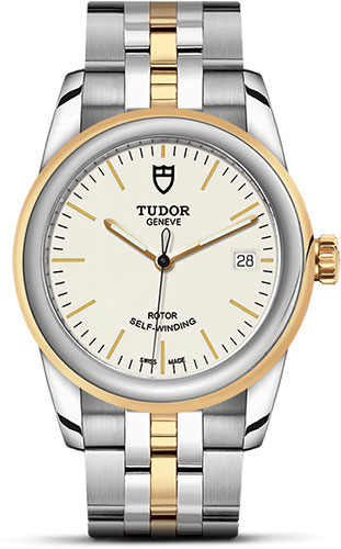 Tudor Glamour Date Watch - 36 mm Steel and Gold Case - Bracelet