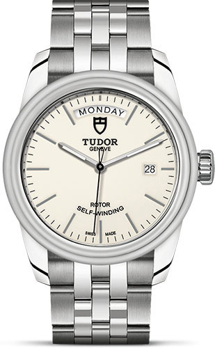 Tudor Glamour Date + Day Watch - 39 mm Steel Case