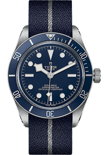 Tudor Black Bay Fifty-Eight Watch - 39 mm Steel Case - Blue Dial - Blue Fabric Strap