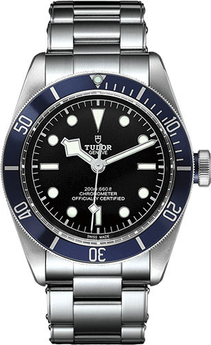 Tudor Black Bay Watch - 41 mm Steel Case - Blue Bezel - Bracelet