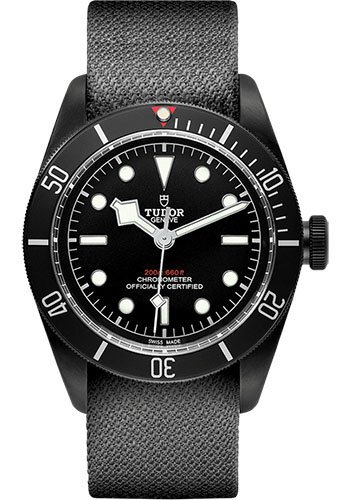 Tudor Heritage Black Bay Dark Watch - 41 mm Steel Case - Black Fabric Strap
