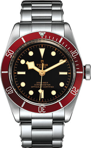 Tudor Black Bay Watch - 41 mm Steel Case - Burgundy Bezel - Bracelet