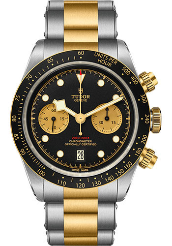 Tudor Black Bay Chrono Steel and Gold Watch - 41mm Steel and Gold Case - Bracelet