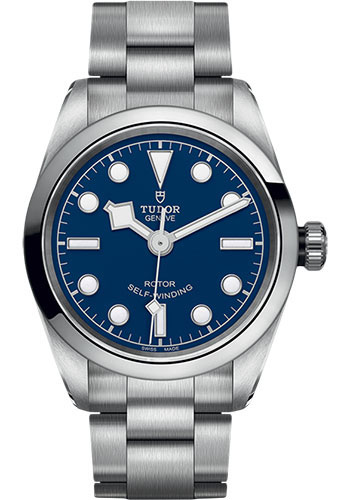 Tudor Black Bay 32 Watch - 32mm Steel Case - Blue Dial - Bracelet