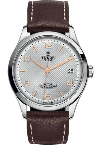 Tudor 1926 Watch - 36mm Steel Case - Silver Dial - Brown Leather Strap