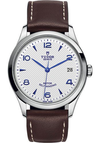 Tudor 1926 Watch - 36mm Steel Case - Opaline Dial - Brown Leather Strap
