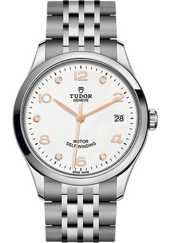 Tudor 1926 Watch - 36mm Steel Case - White Diamond Dial - Bracelet