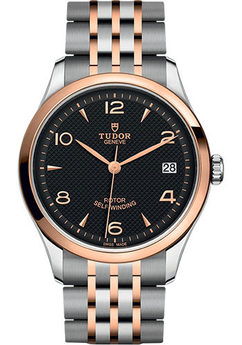 Tudor 1926 Watch - 36mm Steel and Gold Case - Black Dial