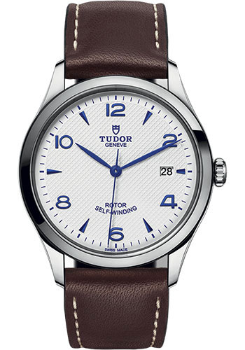 Tudor 1926 Watch - 39mm Steel Case - Opaline Dial - Brown Leather Strap