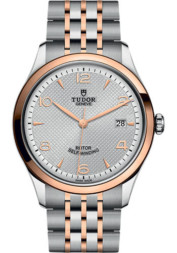 Tudor 1926 Watch - 39mm Steel and Gold Case - Silver Dial