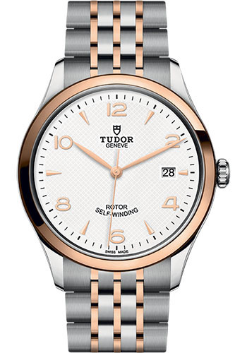 Tudor 1926 Watch - 39mm Steel and Gold Case - White Dial - Bracelet