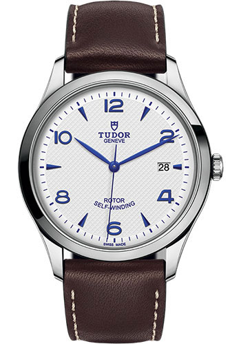 Tudor 1926 Watch - 41mm Steel Case - Opaline Dial - Brown Leather Strap