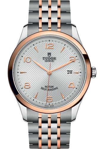 Tudor 1926 Watch - 41mm Steel and Gold Case - Silver Dial
