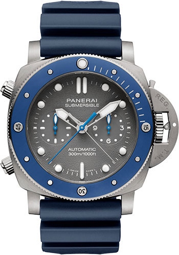 Panerai Submersible Chrono Guillaume Nery Edition - 47mm - Brushed Titanium