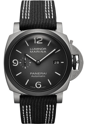 Panerai Luminor Marina 44mm - Guillaume Nery Edition - Sandblasted Titanium Dmls - Shaded Black Dial