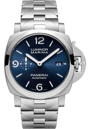 Panerai Luminor Marina Specchio Blu - 44mm - Brushed Steel - Blue Sun-Brushed Dial
