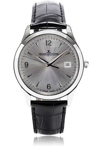 Jaeger-LeCoultre Master Control Automatic Watch - 39 mm Stainless Steel Case - Silver Dial - Black Alligator Strap