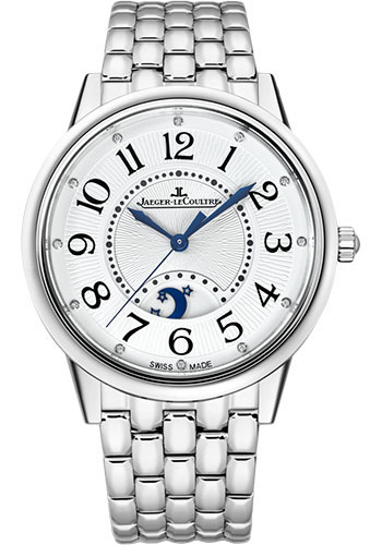 Jaeger-LeCoultre Rendez-Vous Night & Day Large Watch - 38.2 mm Stainless Steel Case - Silver Dial - Steel Bracelet