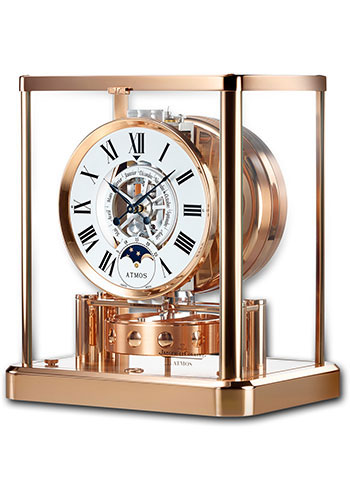 Jaeger-LeCoultre Atmos Classique Moon Phases Watch -  Pink Gold Case - White Dial