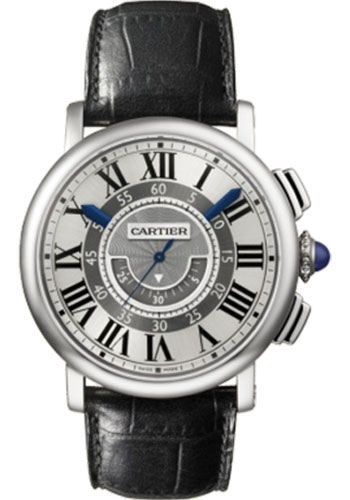 Cartier Rotonde de Cartier Central Chronograph Watch - 42 mm White Gold Case