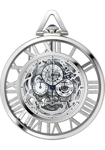 Cartier Rotonde de Cartier Grande Complication Squelette Watch - 59 mm White Gold and Gold Case