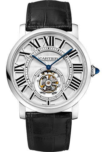 Cartier Rotonde de Cartier Flying Tourbillon Watch - 40 mm White Gold Case