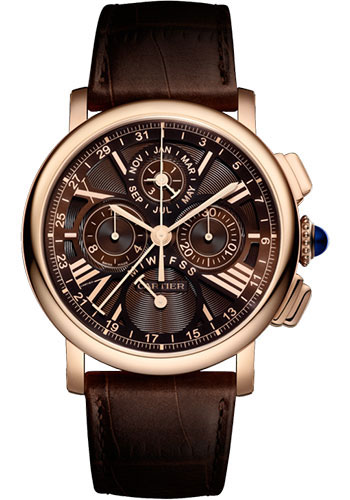 Cartier Rotonde de Cartier Perpetual Calendar Chronograph Watch - 42 mm Pink Gold Case