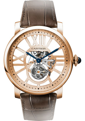 Cartier Rotonde de Cartier Skeleton Flying Tourbillon Numbered Edition of 100 Watch - 45 mm Pink Gold Case