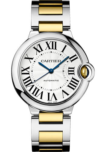 Cartier Ballon Bleu de Cartier Watch - 36.6 mm Steel Case - Yellow Gold And Steel Bracelet