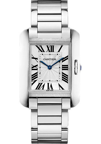 Cartier Tank Anglaise Watch - 34.7 mm Steel Case