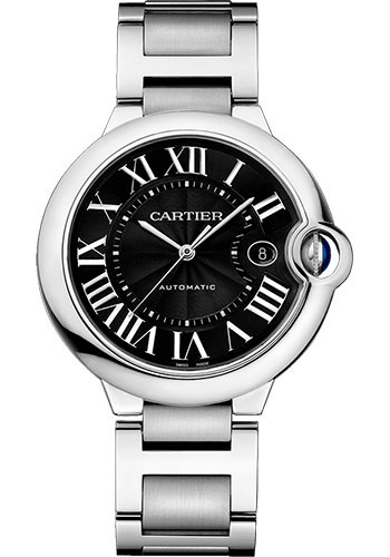 Cartier Ballon Bleu de Cartier Watch - 42 mm Steel Case - Black Dial