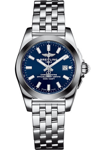 Breitling Galactic 29 Sleek Watch - Steel - Horizon Blue Dial - Steel Bracelet