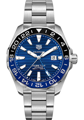 Tag Heuer Aquaracer Automatic Calibre 7 - 43 mm - Blue Dial - Steel Bracelet