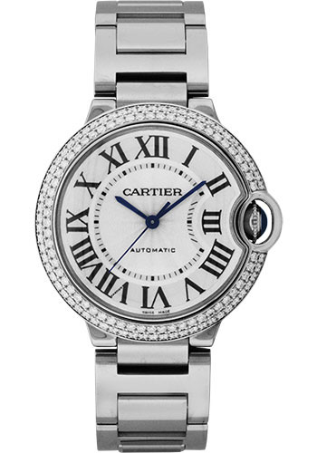 Cartier Ballon Bleu de Cartier Watch - Medium White Gold Case - Diamond Bezel