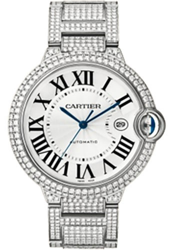 Cartier Ballon Bleu de Cartier Watch - Large White Gold Diamond Case - Diamond Bracelet
