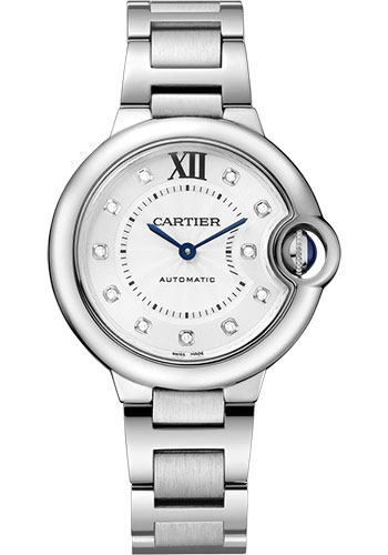 Cartier Ballon Bleu De Cartier Watch - 33 mm Steel Case - Diamond Dial