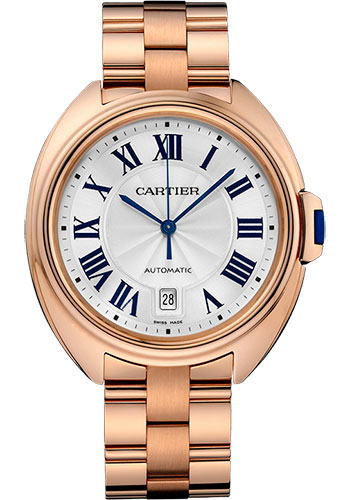 Cartier Clé De Cartier Watch - 40 mm Pink Gold Case - Silver Dial