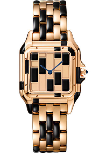 Cartier Panthere de Cartier Watch - 27 mm Pink Gold Case - Gold Dial