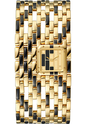 Cartier Panthère de Cartier Cuff Watch - 22 mm Yellow Gold And Black Lacquer Case
