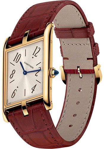 Cartier Tank Asymétrique Watch - 47.15 mm x 26.10 mm Yellow Gold Case - Champagne Dial - Brown Alligator Strap Limited Edition of 100