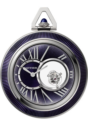Cartier Cartier Mysterious Double Tourbillon Pocket Watch - 55 mm White Gold Case